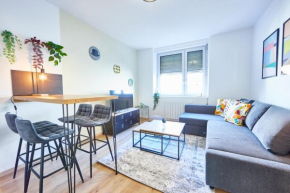 BE-3G - Appartement F2 pour 1-2 pers au 3ème étage au centre de Mulhouse